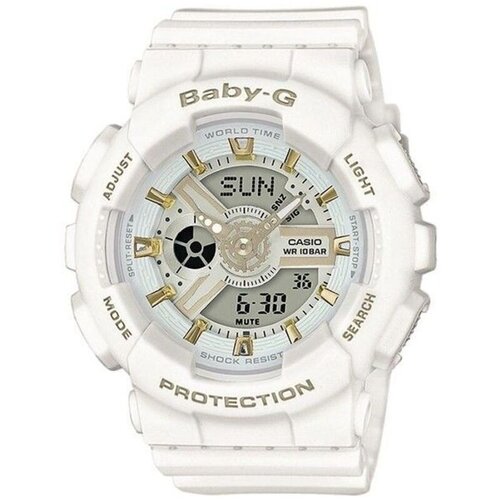 Casio Ženski sat Baby-G BA-110GA-7A1, Beli Slike