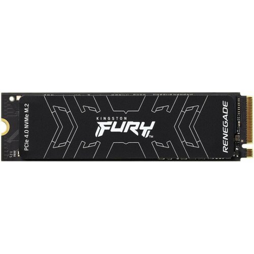 Kingston M.2 nvme 500GB ssd, fury renegade, pcie gen 4x4, 3D tlc nand, read up to 7,300 mb/s, write up to 3,900 mb/s (single sided), 2280, includes cloning software Cene