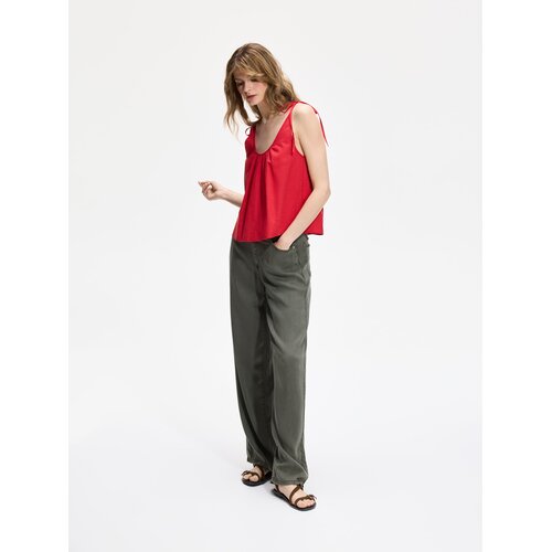Reserved LADIES` JEANS TROUSERS - zelena Cijene