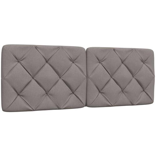VidaXL Vzglavna stranica taupe 120 cm blago Slike