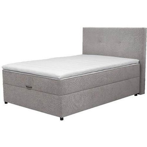 Time POSTELJA Z VZMETNICO 140 cm x 200 cm , les, tekstil, leseni material siva Slike