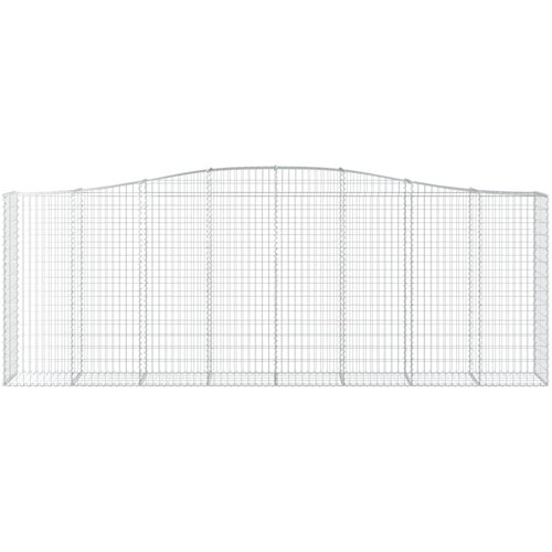  Lučne gabionske ko&amp;scaron;are 7 kom 400x50x140/160cm pocinčano željezo Slike