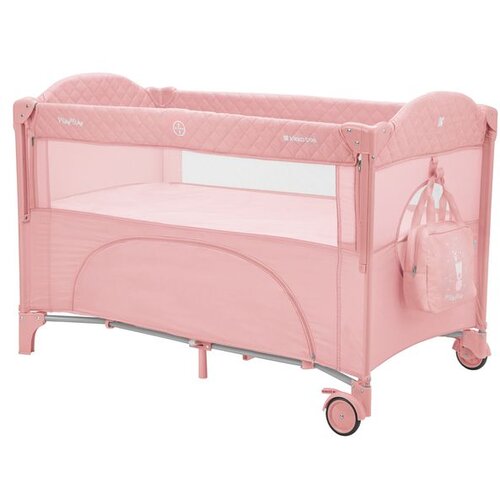 Kikka Boo Krevetac Milky Way 2 nivoa sa rancem i spuštajućom stranicom Pink Cene