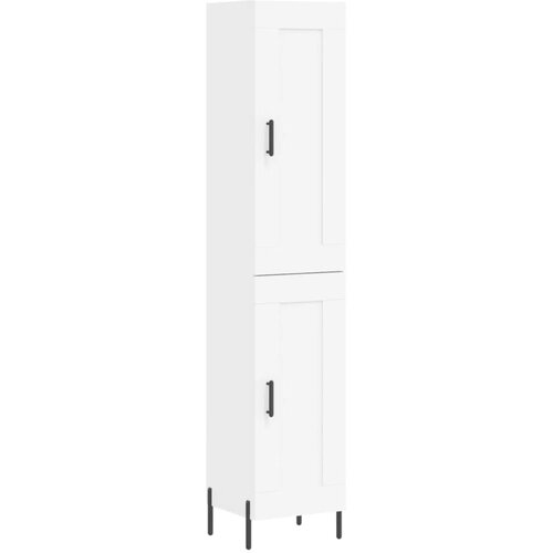 Maison Chic Visoka omara - Komoda - Predalnik bela 34,5x34x180 cm inženirski les, (21719277) Cene