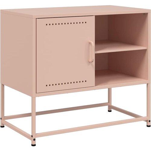 Maison Chic TV omarica - TV enota - Televizijska omarica roza 68x39x60,5 cm jeklo, (21698923) Cene