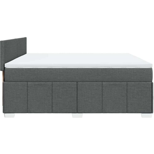 VidaXL Okvir kreveta s oprugama i madrac svjetlosivi 180x200cm tkanina Slike