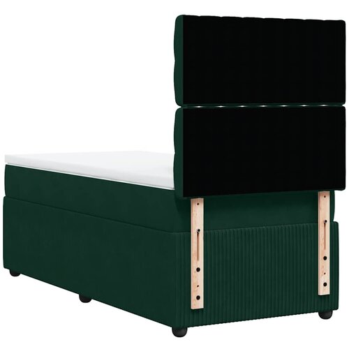 Box spring krevet s madracem tamnozeleni 100x200 cm bar&amp;scaron;unasti Slike