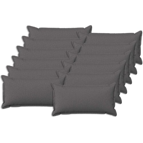  Jastuk s jastukom HOUTEN 12 kom. Svjetlosiva Umjetni lan - Svjetlosiva 40 x 80 cm 12 Cijene