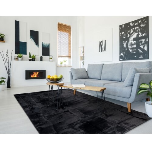  Tepih RABBIT 3D 160x230 cm, crne boje Slike