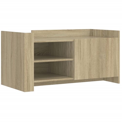 Maison Chic Klubska mizica - kavna mizica - Nizka mizica sonoma hrast 100x50x50 inženirski les, (21752904) Slike