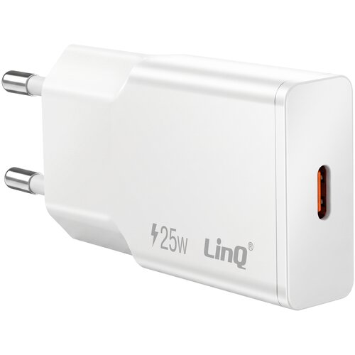 LINQ Extra Plo&scaron;čati Omrežni Polnilnik z Vrati USB-C Power Delivery 25W, Bela, (5000497790) Cene