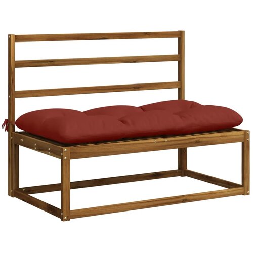  Jastučići za klupe VIANEN 2 kom. 100% poliester Crvena - Crvena 110 x 60 x 12 cm Slike