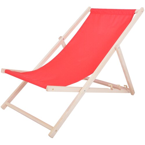 Vrtni ležalniki in počivalniki Bahama POLYESTER naravni leseni ležalnik &amp;ndash; RED Slike
