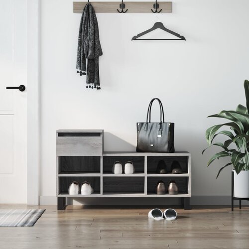  The Living Store Omarica za čevlje siva sonoma 102x36x60 cm inženirski les - Omarica Za Čevlje, (21444762) Cene