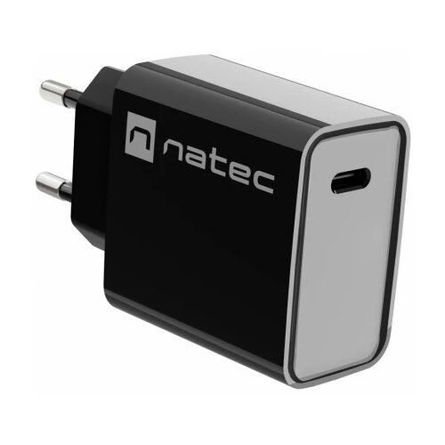 Natec RIBERA USB Type-C Charger, QC3.0 & PD3.0, 3A 20W, Black Cene