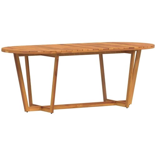  Vrtni stol - Blagovaonski stol ovalni 200x90x75 cm masivno drvo akacije - 200 x 90 x 75 cm 1 Ovalno Slike