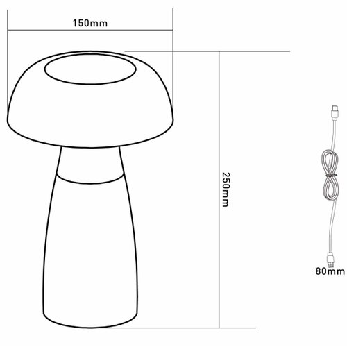 Globo 28072 - LED prigu&amp;scaron;iva punjiva stona lampa GIXI LED/1,5W/5V 800mAh Slike