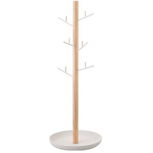 YAMAZAKI bijeli stalak za nakit sa detaljima od bukovine Tosca Branch Slike