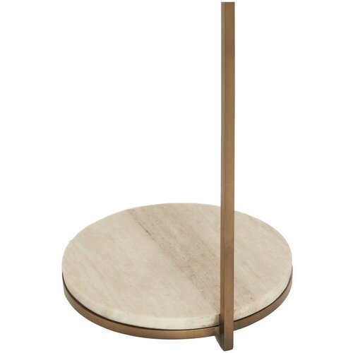 Light &amp;amp; Living Okrogla stranska mizica z marmorno mizno plo&amp;scaron;čo &amp;oslash; 26 cm Leda &amp;ndash; Slike
