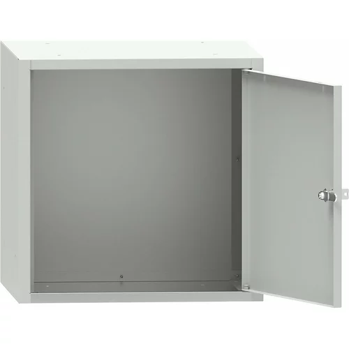  Kockasta omarica s ključavnico, VxŠxG 450 x 450 x 426 mm, svetlo sive barve