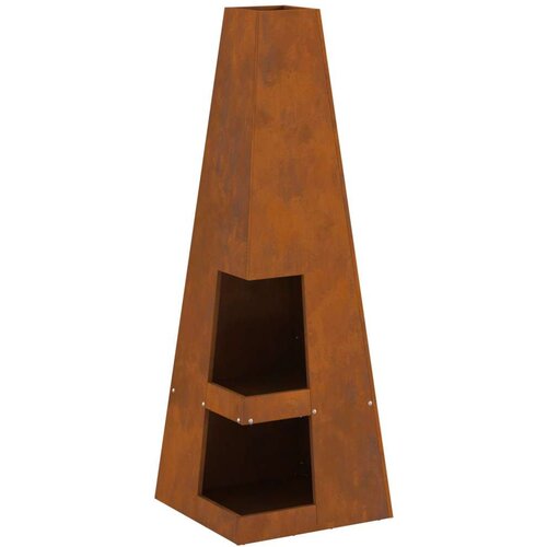 VidaXL Čelik otporan na vremenske uvjete Corten čelik 35 x 35 x 100 cm Slike