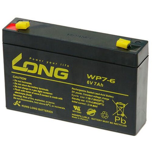  Akumulator stacionarni 6V 7ah LONG Wp7-6 Slike