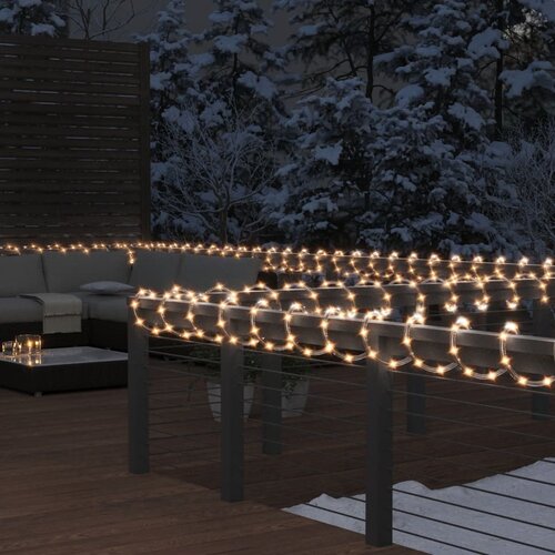vidaXL Svetlobna veriga s 480 LED lučkami toplo bela 20 m PVC Cene