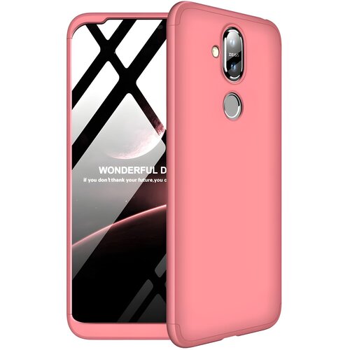 GKK Za&amp;scaron;titna futrola 360 - Prednji i stražnji poklopac cijelog mobitela za Nokia 8.1/X7 - Roza Slike