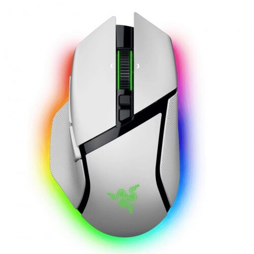 Razer Gaming mi&amp;scaron; Basilisk V3 Pro 35K - Ergonomic Wireless White Edition Slike