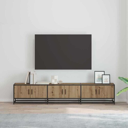VidaXL TV ormar hrast artisan 210 x 35 x 41 cm Konstruirano drvo Slike