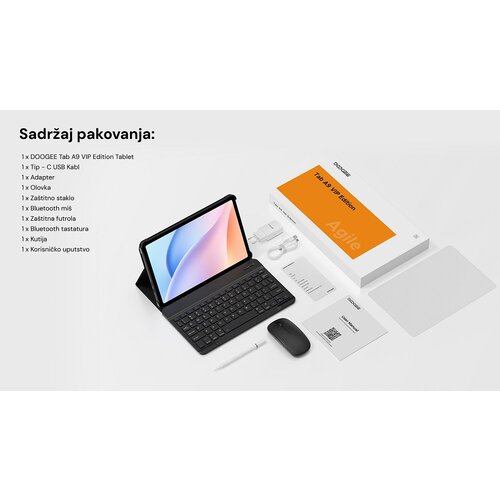 Doogee tab A9 vip edition wifi 3+64 aurora black Slike