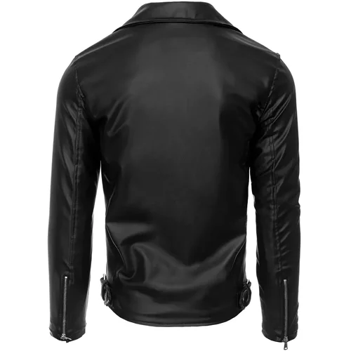 DStreet Black men's leather jacket TX4081z