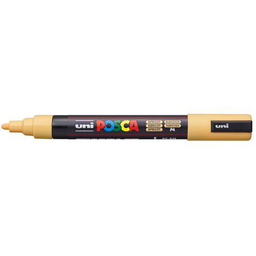 POSCA Uni flomaster; konica 0,7 mm kovina; mareličen, (21290498) Slike