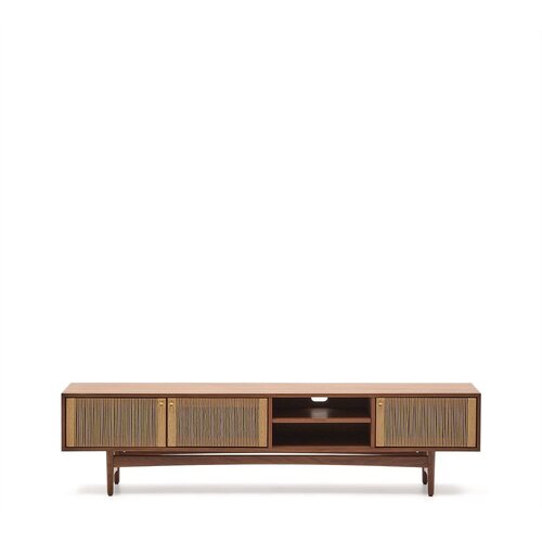 Kave Home Smeđa TV komoda u dekoru oraha 200x50 cm Elan &amp;ndash; Slike