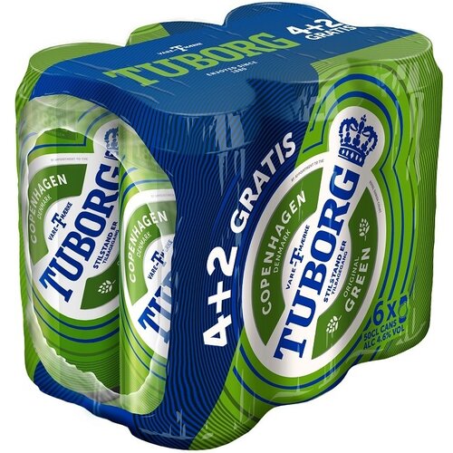 Tuborg Green 500ml 4+2 gratis Cene