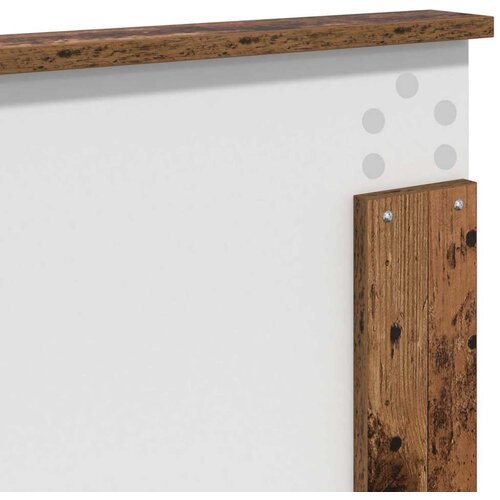  Okvir za krevet s uzglavljem Staro drvo 120 x 190 cm Slike