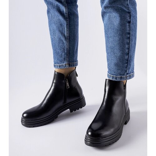 Gemre Black insulated ankle boots Vinceza Cene
