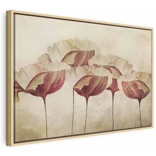  Slika - Flowers in Beige (1 Part) Wide 60x40 Cene