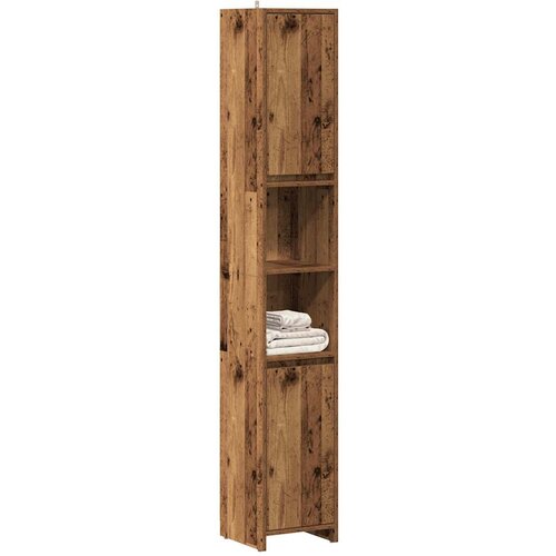 VidaXL Kupaonski ormarić staro drvo 30x30x183,5 cm konstruirano drvo Slike
