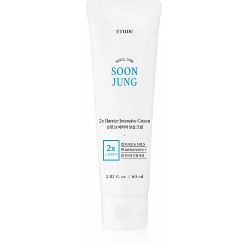 ETUDE SoonJung 2x Barrier Intensive Cream intenzivno vlažilna krema za obnovo kožne pregrade za obnovo kožne pregrade 60 ml