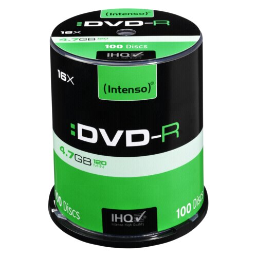 Intenso DVD-R 4,7 GB 100 kos cakebox 16x, (5000557936) Cene