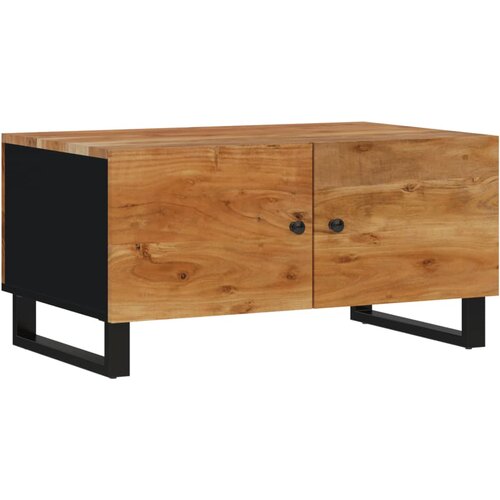 Maison Chic Klubska mizica - kavna mizica - Nizka mizica 80x50x40 cm trden akacijev les in inženirski les, (21754054) Cene