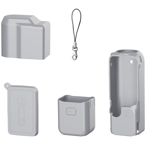INF Silikonski 4-delni ovitek za DJI Osmo Pocket4 &amp;mdash; polna za&amp;scaron;čita Grey, (5000335645) Slike