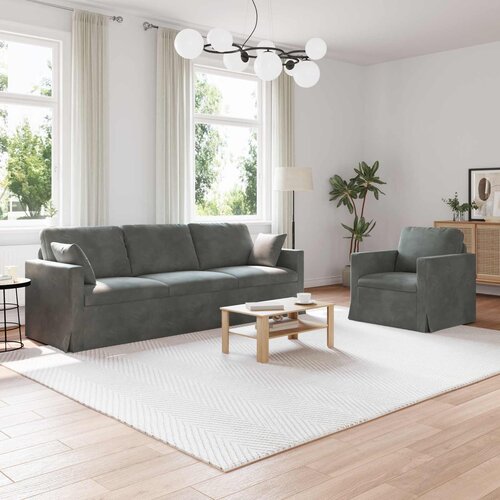  Set sofe 2 pcs Tamno siva 228 x 78 x 80 cm Bar&scaron;un Cijene