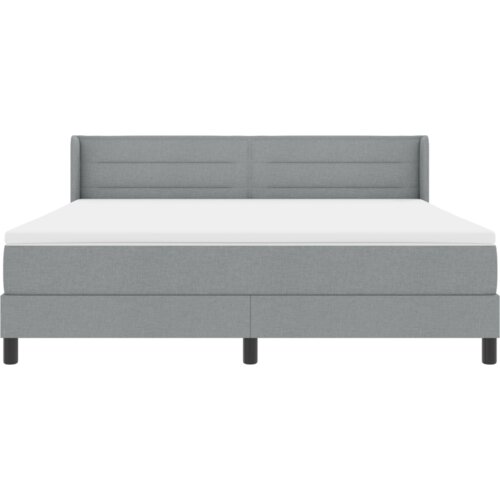  Krevet s podnicom s madracem svjetlosiva 180x200 cm tkanina Slike