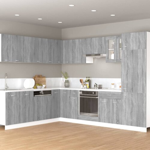 vidaXL Viseča omarica siva sonoma 60x31x40 cm konstruiran les Cene