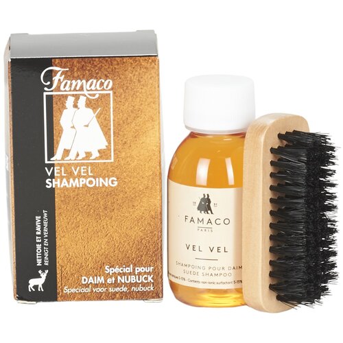 Famaco flacon shampoing &amp;quot;vel vel&amp;quot; 100 ml + brosse bijela Slike