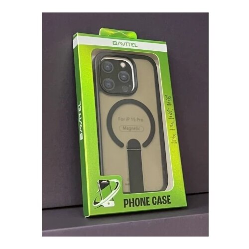 BAVITEL iPhone 15 Pro MagSafe sa naslonom crna ( 96607 ) Cene