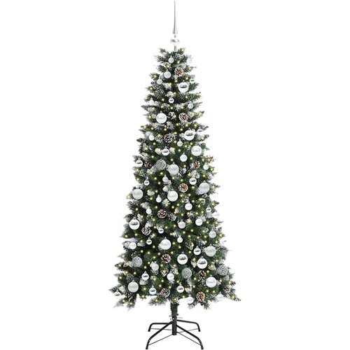VidaXL Umjetno božićno drvce s stalakom Zelena 76 x 76 x 150 cm Slike