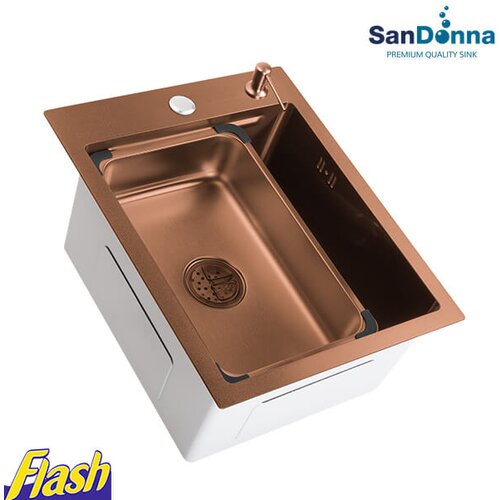 Sandonna bakarna inox sudopera (set) -  - HD4050R Cene